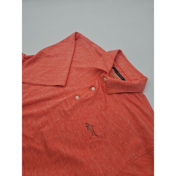 Greg Norman "Play Dry" Orange Golf Shirt Size Large‎ - Picture 1 of 5